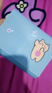 Dompet MINI LUCU / Dompet Wanita LIPAT Cantik Hey Cat Women Wallet Murah