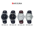 Jam Tangan Pria Casio General MTP-V002L-1B3 Quartz Watch  Black Dial Black Leather Strap. 
