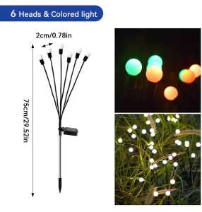 6/8/10 Leds Garden Solar Firefly Lights Raya Lampu Waterproof Landscape Lighting Outdoor Pathway Lawn Decorative Lights