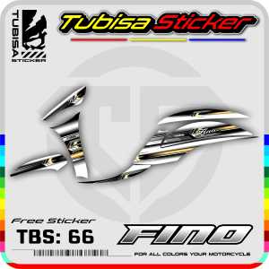 Sticker Striping Fino 125 - Stiker Striping Variasi Yamaha Fino 125. TBS.66