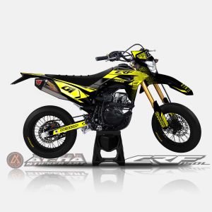 DECAL CRF 150 L SUPERMOTO FULL BODY / STICKER DECAL CRF 150 L BISA CUSTOM NOMOR DAN NAMA DESAIN 032