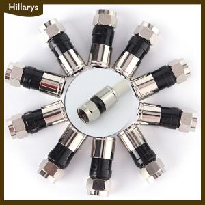 [Hillarys] 10 pcs RG6 F Type Compression 2.7cm high quality Snap Seal Plug Connector