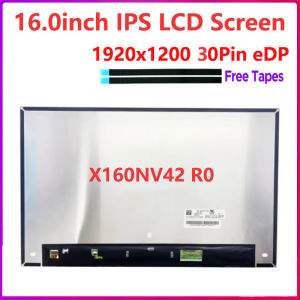 16.0"inch Laptop LCD Screen X160NV42 R0 Replacement Display Panel Matrix 1920X1200 eDP 30pins Non-touch