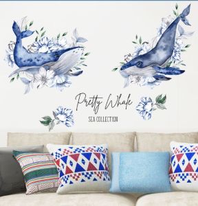 Wall sticker  Dua Paus SK9392  (90x60) Stiker Dinding