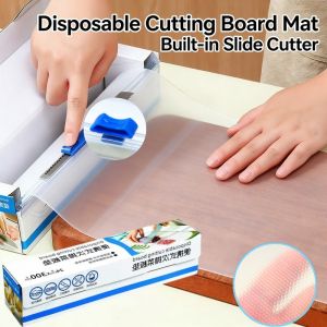 Cutting Board Paper Disposable Cuttable Plastic Board Mat Set Kitchen Portable Paper Mat With Box