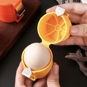 Stainless Steel Eggshell Separator - Quick Peel & Yolk Splitter Durable Kitchen Baking Essential with Easy-Grip