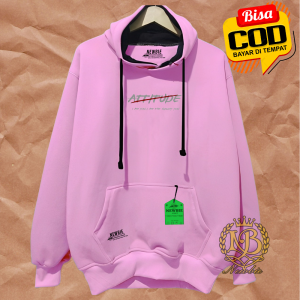 Sweater pria distro terbaru List ATTITUDE Jaket hoodie cowok bahan tebal distro bandung Hoodie oversize korean style tebal Suiter pria distro bandung warna Abu Paralon Jeket hodie pria murah tebal Switer pria polos keren Newbie Hoodie