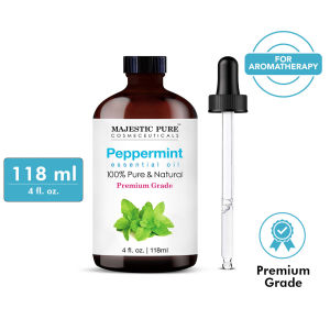 MAJESTIC PURE Peppermint Essential Oil |100% Pure Natural Premium Grade | Aromatherapy | 118 ml