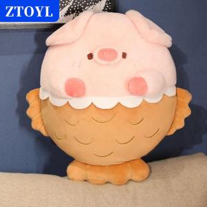 [COD] ZTOYL หมอนกอดหมอนสำหรับเด็กผู้หญิงวันเกิดของเล่นตุ๊กตาลูกหมูสีชมพูนุ่มยัดนุ่นน่ารัก