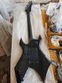 Bc Rich Warlock All Black Electric Guitar Active EMG Pickup Tremolo Bridge Diamond Inlay. 
