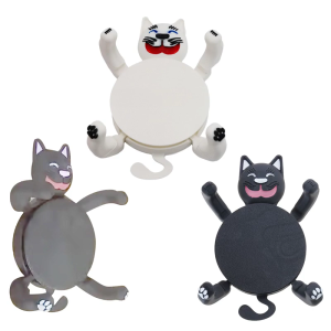 Sophisticated 3D Print Cats Coasters Funny Cup Holders For Creative Decors For Pet Lover Coffee Table Accessory