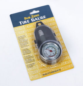 Sub Zero Metal Tire Gauge Heavy Duty Dial Type with Case