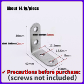1PCS 【COD】Stainless Steel 90 Degree Angle Bracket Corner Brackets Joint Bracket Fastener Furniture Door Cabinet Screens Wall with Screws Stainless steel corner code cabinet cabinet triangle fixed laminate bracket 90 ° right Angle L-shaped thickened sheet