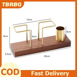 TBRBG ชั้นวางกระดาษทิชชู่ไม้เนื้อแข็งตั้งโต๊ะโต๊ะโรงแรมตกแต่งร้านกาแฟชั้นวางผ้าเช็ดปากที่วางกระดาษหรูหราน้ำหนักเบา