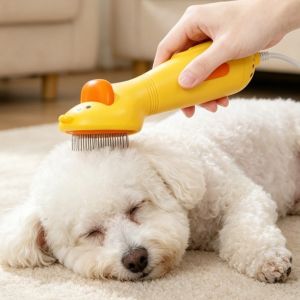 CHENJIE Tốc độ có thể điều chỉnh Bàn chải điện chải lông chó Di động Tiếng ồn thấp Máy thổi lông thú cưng Máy sấy lông thú cưng Thiết bị cầm tay Lược chải lông thú cưng Chăm sóc chó