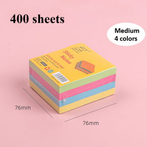 800Sheets 3inch Sticky Notes Mixed Color Self-Adhesive Memo Pads Label Message Stickers for Students
