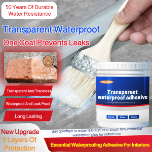 ✨HOT✨【50-year leakproof】Transparent waterproof adhesive/ Bathroom waterproof coating/ Corrosion-resistant transparent waterproof adhesive/ No-smash brick adhesive/ Quick cure/ Wear-resistant/ Aging-resistant