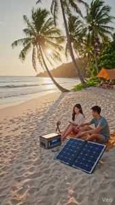 Portable Power Station 600W/350W Portable Solar Power Generator 4896000mAh Large Capacity Quick Charge Power Station Heavy Duty Outdoor Travel Camping Home Emergency