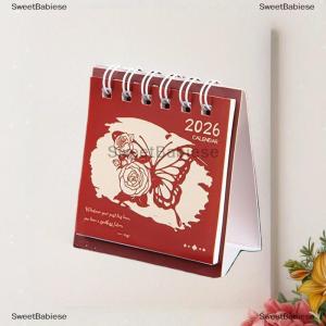 [COD] SweetBabiese 1ชิ้น2026น่ารัก capybara แพนด้าตั้งโต๊ะปฏิทินแบบพกพาอุปกรณ์สำนักงานปฏิทินขนาดเล็ก