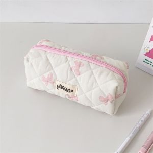 OWMXZL Bowknot Pen Bag Multi-function Large Capacity Stationery Storage Bag Creative Stationery Organizer Student