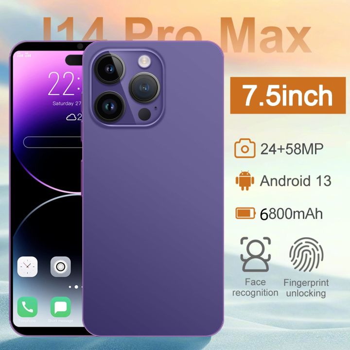 14 pro max 1k mobile phone 7.3 inch na mobile phone malaking memorya 8 ...