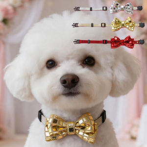 Breakaway Dog Collars with Bowtie Cute Necktie Cat Kitty Collar for Wedding Formal and Party