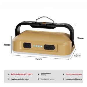 4000mAh Outdoor solar camping light with ultra long battery life portable and multifunctional emergency lighting IP44 waterproof