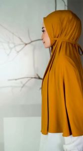 ARRAFI Hijab Bergo Instan AR 421 Jumbo Syari Stella Premium Polos Non Pet Daily