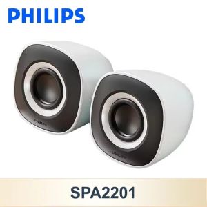 Philips SPA2201 Mini Speaker Wireless Bluetooth 5.3 And Wired Connections Loudspeaker HiFi Stereo Computer Gaming Voice Box