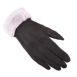 German Velvet Gloves Womens Winter Extra Velvet Thickened Outdoor Cycling Gloves Touch Screen Warm Gloves