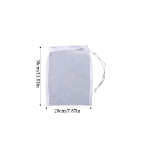 1Pc Multi Size Cotton Linen Gauze Filter Bag Thickened Reusable Soup Bag Chinese Medicine Bag