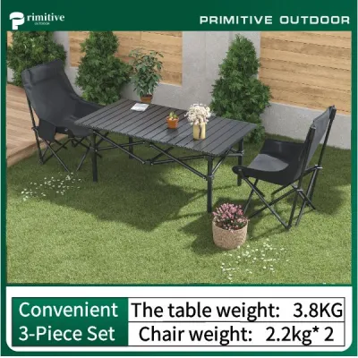 Ultimate Outdoor Dining Set - Durable Table and Chairs for Patio & Garden Adventure Ready High Back Folding Chair - Perfect for Beach & Picnic Ultra-Light High Back Chair - Easy to Carry Great for Outdoor Events