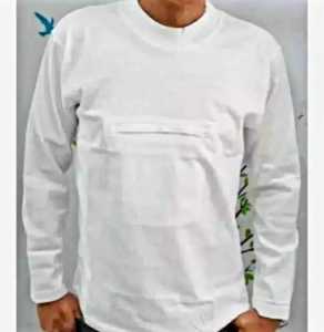 Perlengkapan Haji - Kaos Dalaman Haji/Umroh Pria Lengan Panjang - Kaos Dalaman Haji Lengan panjang