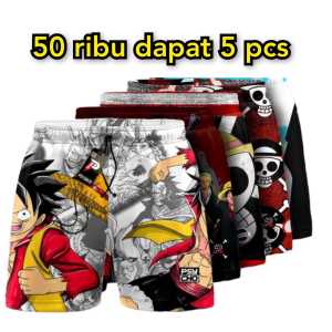 CELANA PENDEK BOXER MOTIF ONE PICS - PRIA / WANITA - CELANA PENDEK KOLOR - SANTAI - CASUAL