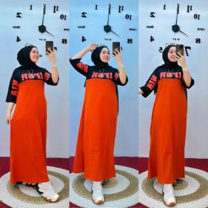 Gamis Kaos Wanita Model California & Autentik Dua Warna Terbaru BY. NABIL