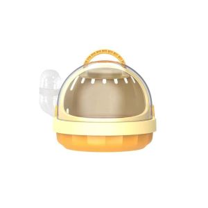 OUTOPEN Water Bottle Small Animal Carrier Cage Portable Safe Door Lock Small Pet Carrier Easy To Carry Transparent Design Hamster Carry Box Travel