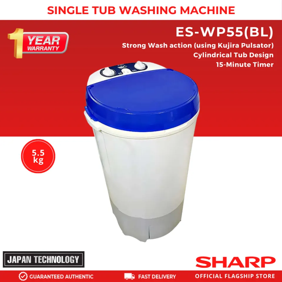 sharp single tub