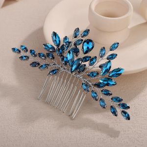 Boho Black Hair Comb for Women Special Occasion Halloween Party Handmade Hair Accessories (Black)