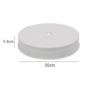 btnx LED Spotlight Turntable with Auto-Rotating Base for Crystal Jewelry Display — Electric Rotating Display Stand 7M5T2