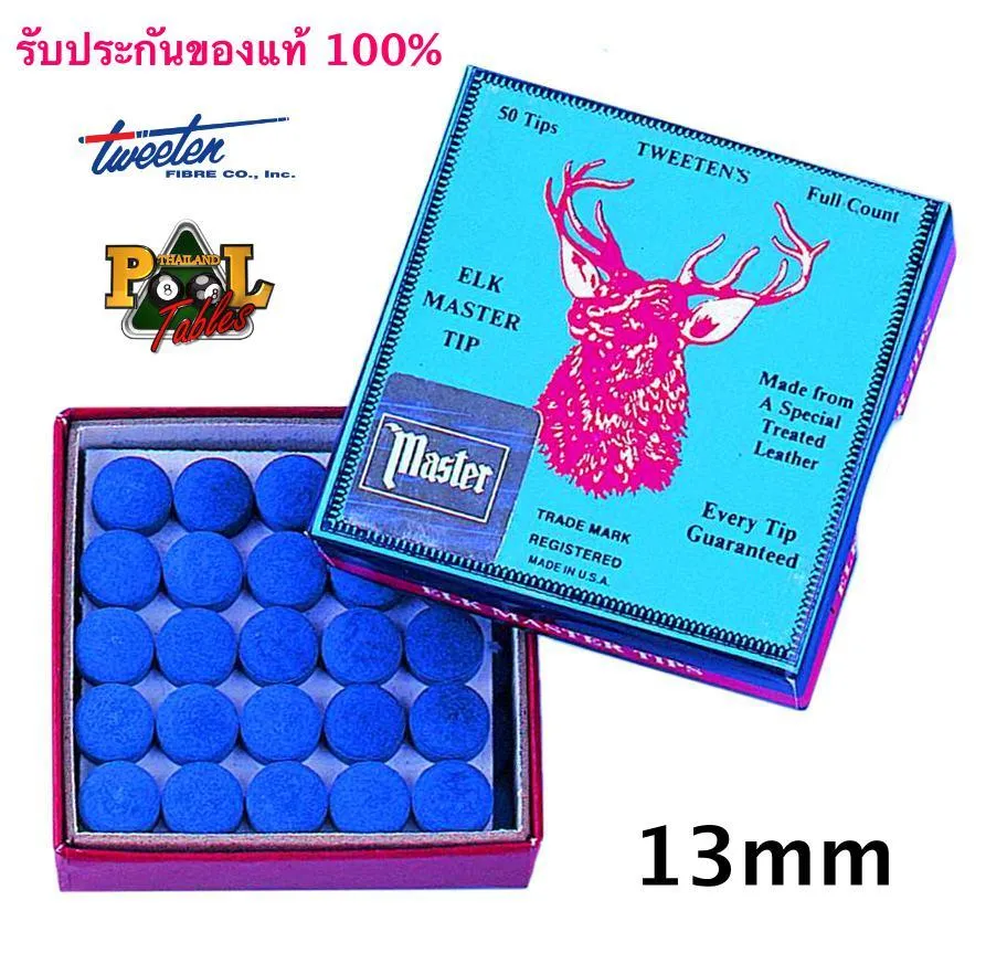 หัวคิวบิลเลียด Elk Master Cue Tips ขนาด 9-14 mm (Box of 50