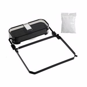 Sink Filter Holder Catcher Waste Strainer Folding Kitchen Sink Strainer Corner Basket with 100Pcs Mesh Bags