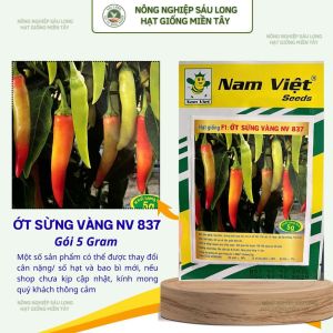 Hạt Giống Ớt Sừng Vàng F1 NV 837 – 5g – Nam Việt Seeds