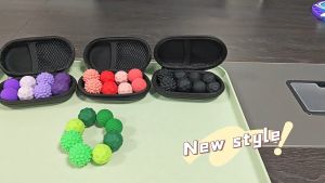 Quivlox Decompression Magnetic Silicone Balls Creative Fidget Sensory Toy for Stress Anxiety Management