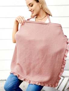 Elegant Linen Ruffle Apron for Kitchen & Dining - High-Quality Table Linen Apron CC