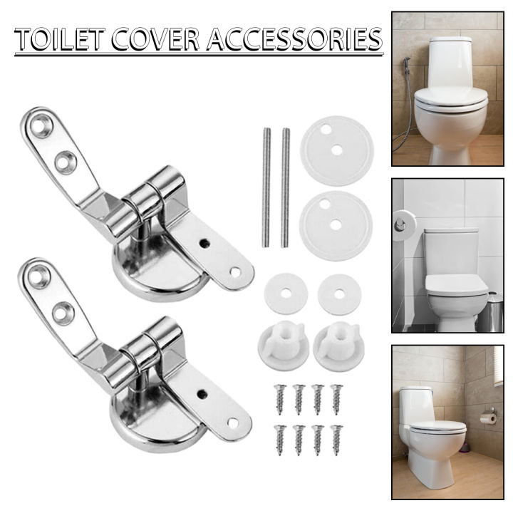 BOKALI Universal Toilet Seat Hinges Replacement with Bolts Screw for Toilet Seats Lids Lazada PH