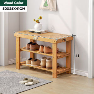 RRH Shoe Stool Shoe Coat Rack Changing Stool With Hook 60/70/80/100cm Coat Rack With Cushion