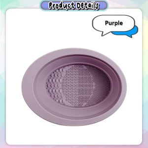[LBH] Silicone Folding Makeup Brush Cleaner Puff Washing Bowl Scrubbing 化妆刷清洗工具 Alat Pencuci Berus Mekap - MU35