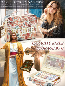 【Sturdy/Durable】Book Storage Bag/ Large-Capacity Bible Storage Bag/ Multifunctional Handheld Storage Bag/ Elegant Portable Storage Bag/ High-Quality Material Storage Bag