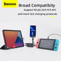 Baseus GaN 100W 65W Bộ Sạc Để Bàn Sạc Nhanh 4.0 QC 3.0 PD USB-C Type C Sạc Nhanh USB Cho MacBook Samsung iPhone Máy Tính Xách Tay. 