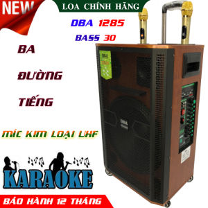 freeshipLoa kéo đỉnh cao 3 tấc DBA 1285 ba đường tiếng âm thanh pro kèm 2 míc kim loại chống hú xịn sò